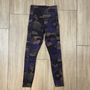 Athleta Ultimate Stash 7/8 Leggings XXS Camo Print High Rise Tight